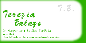 terezia balazs business card